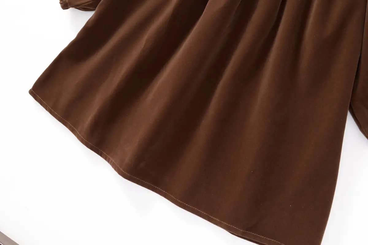 Girls Velvet Dress 2025 Autum New Korean Style Retro Style Kidsren's Lace Puff Sleeve Princess Dress — feature 19