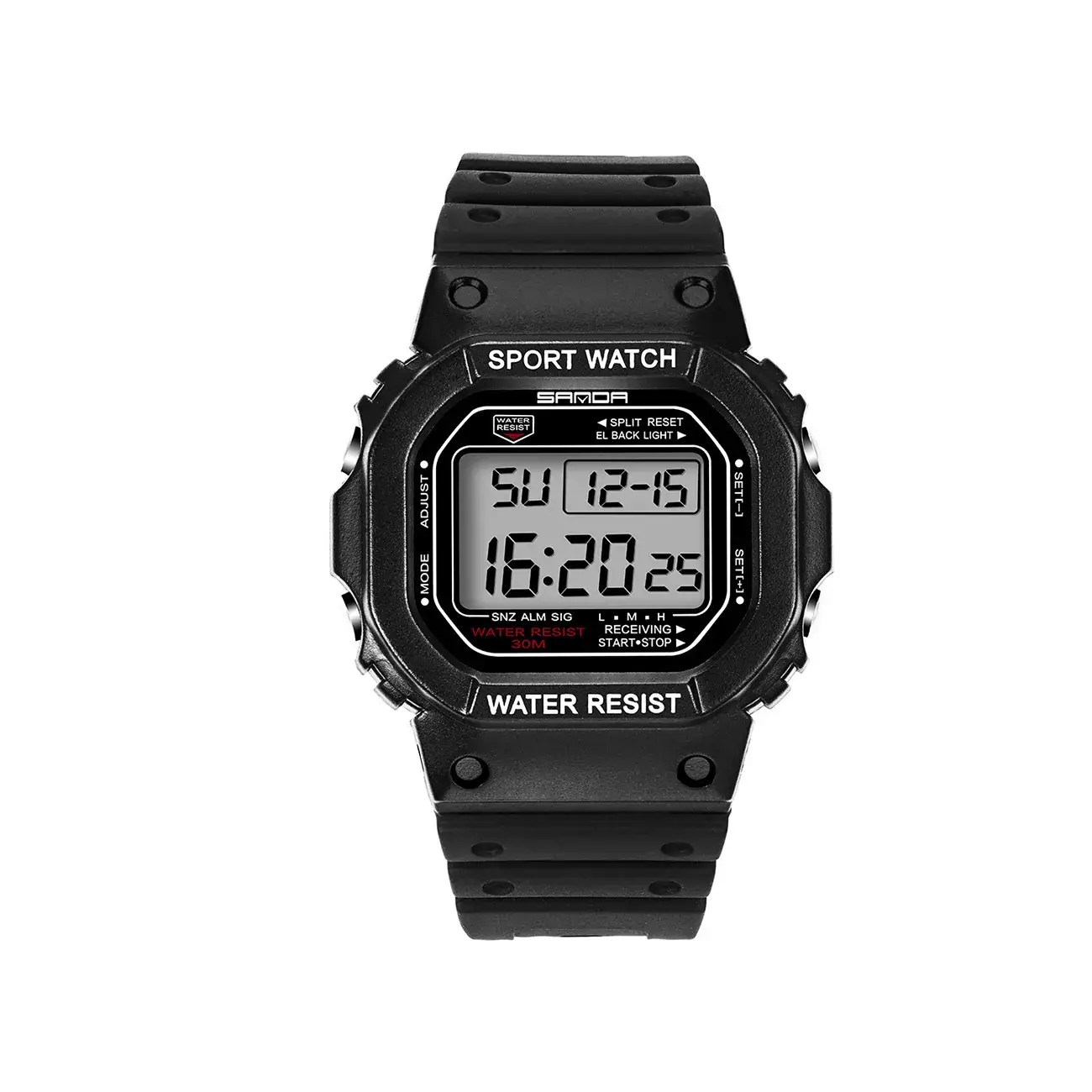 Sanda Small Square Electronic Water Resistant Watch for Men Women - Image 10
