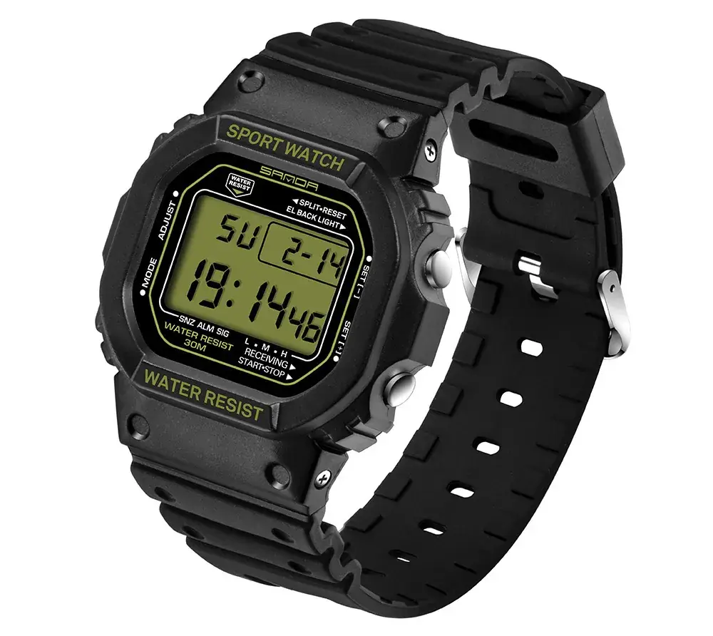 Sanda Small Square Electronic Water Resistant Watch for Men Women - Image 6
