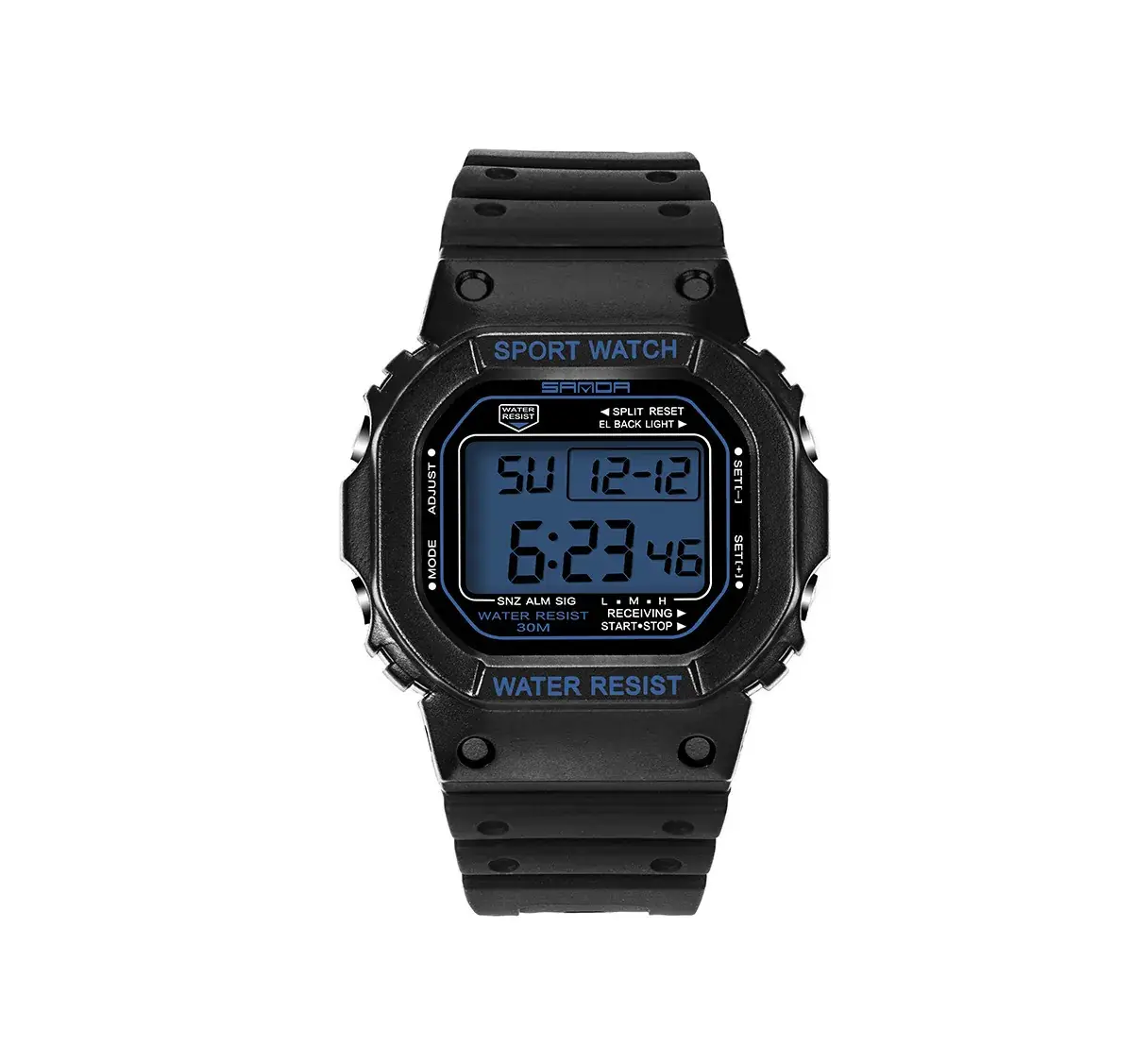 Sanda Small Square Electronic Water Resistant Watch for Men Women - Image 7