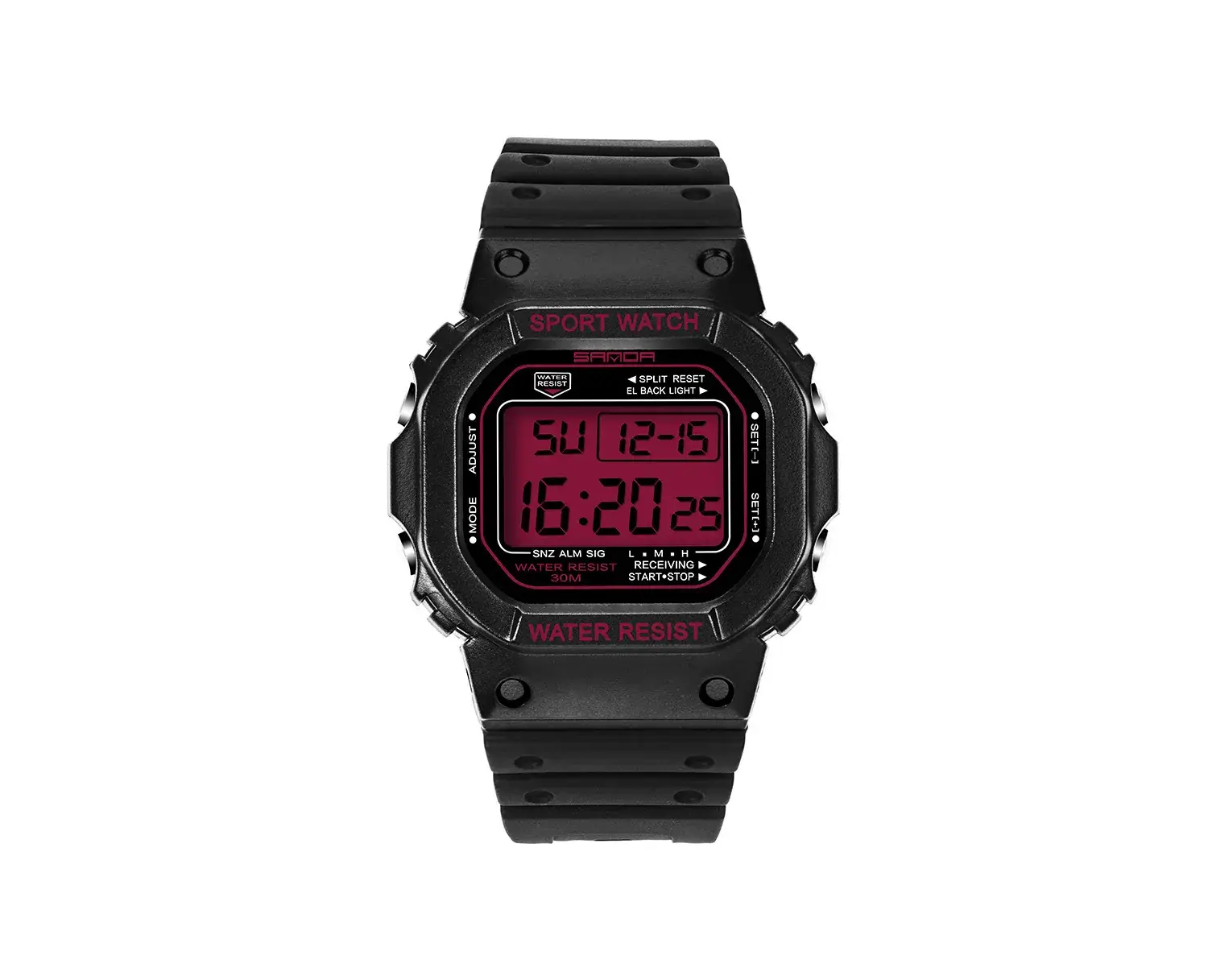 Sanda Small Square Electronic Water Resistant Watch for Men Women - Image 8