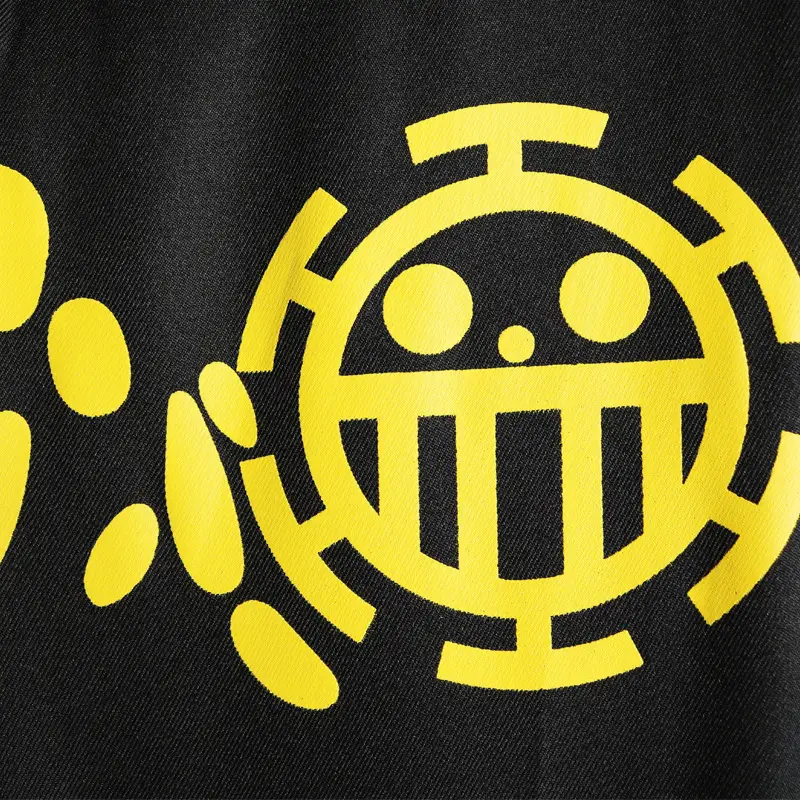 One Piece Trafalgar Garro Coat Cosplay Suit Black Yellow - Image 7