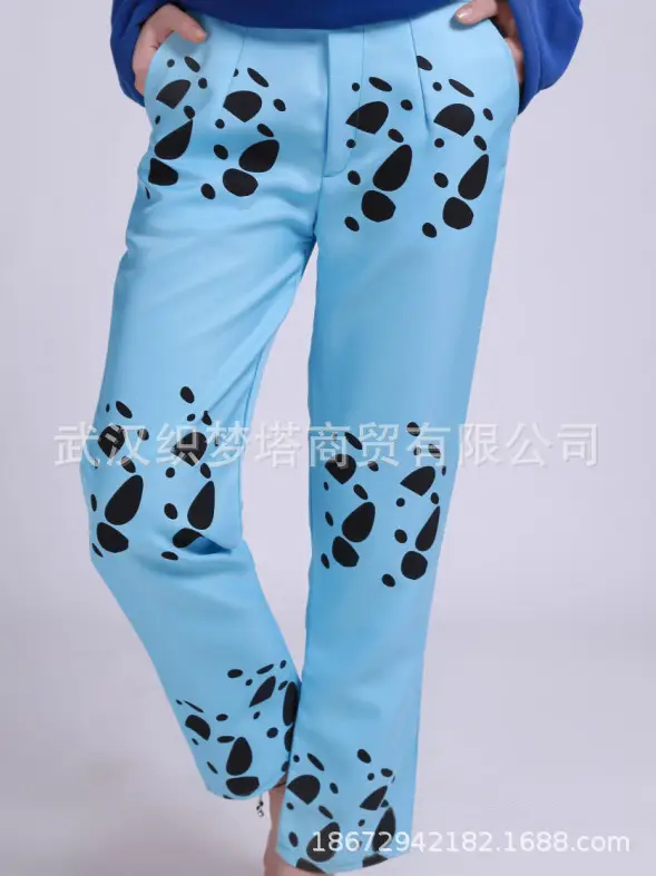 One Piece Trafalgar Garro Coat Cosplay Suit Black Yellow - Image 3