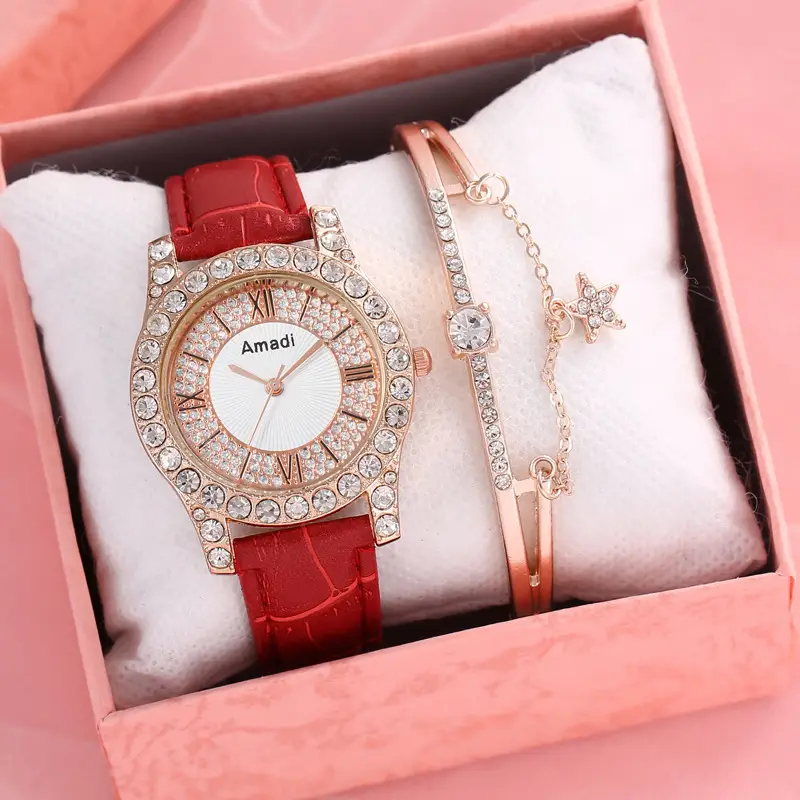 New Women's Two-Piece Watch Set with Bracelet — feature 11