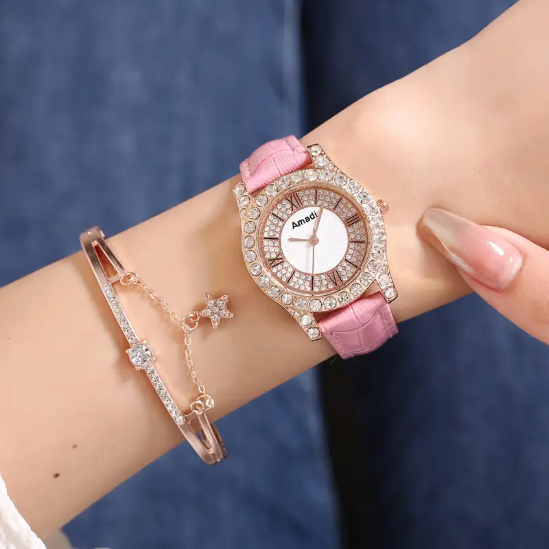 New Women's Two-Piece Watch Set with Bracelet — feature 13