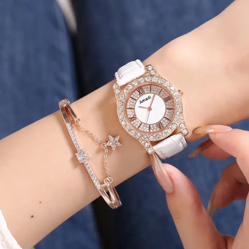 New Women's Two-Piece Watch Set with Bracelet — feature 14
