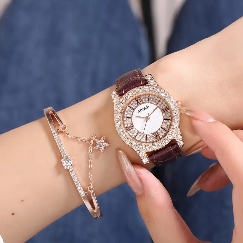 New Women's Two-Piece Watch Set with Bracelet — feature 17