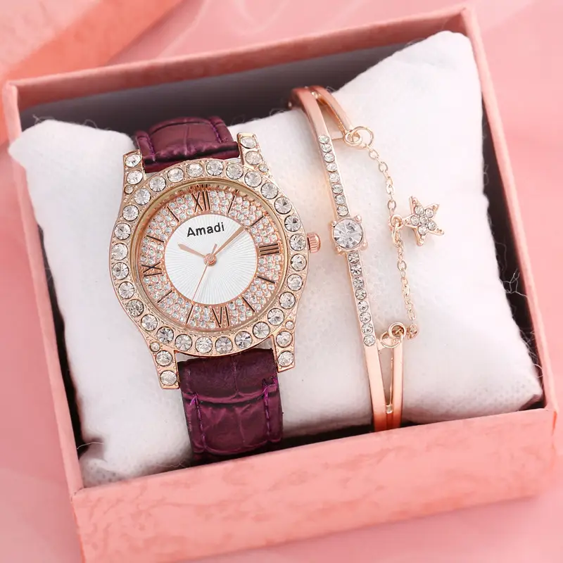 New Women's Two-Piece Watch Set with Bracelet — feature 7