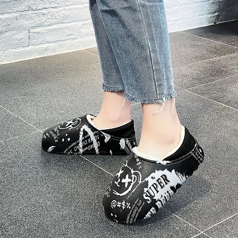 Men's Winter Cotton Slipper Waterproof Large