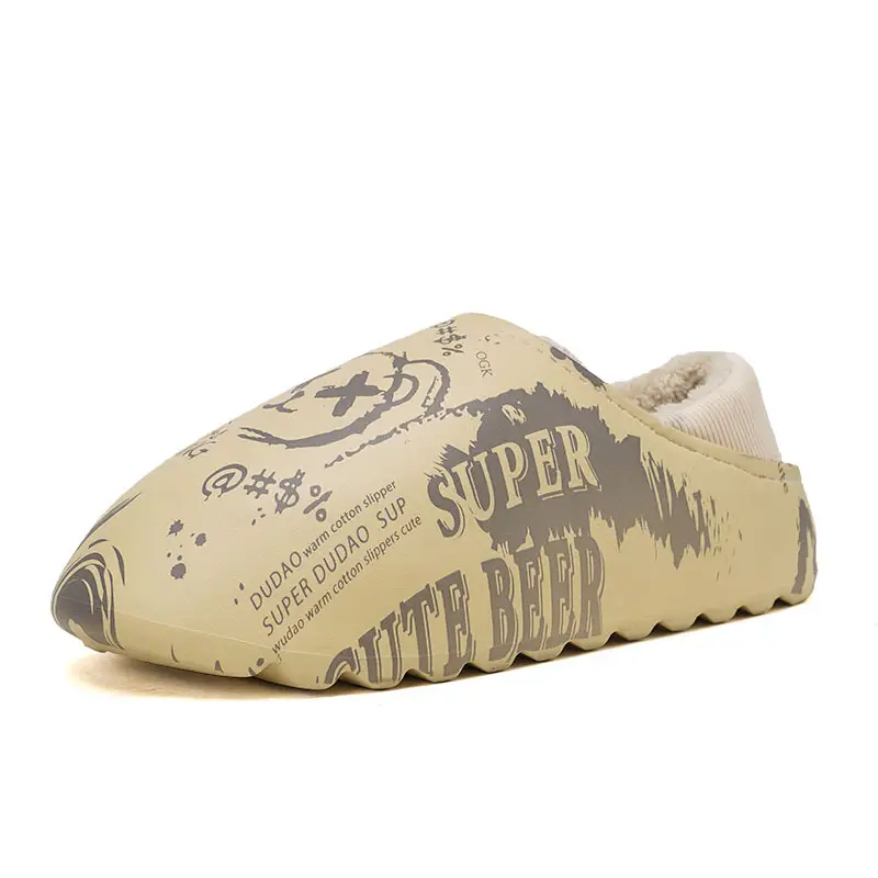 Men's Winter Cotton Slipper Waterproof Large