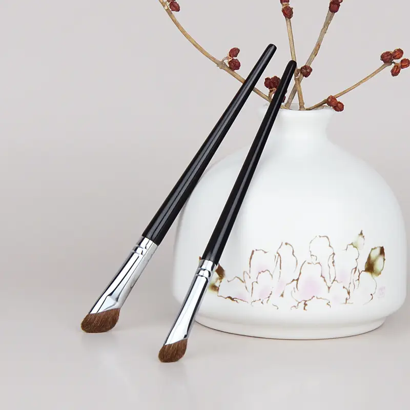 Sickle Oblique Nose Shadow Brush Small Horse Hair Repair Shadow Brush Cangzhou Qingxian Pure White Makeup Brush - Image 5