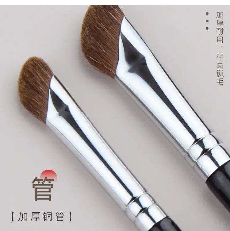 Sickle Oblique Nose Shadow Brush Small Horse Hair Repair Shadow Brush Cangzhou Qingxian Pure White Makeup Brush — feature 15