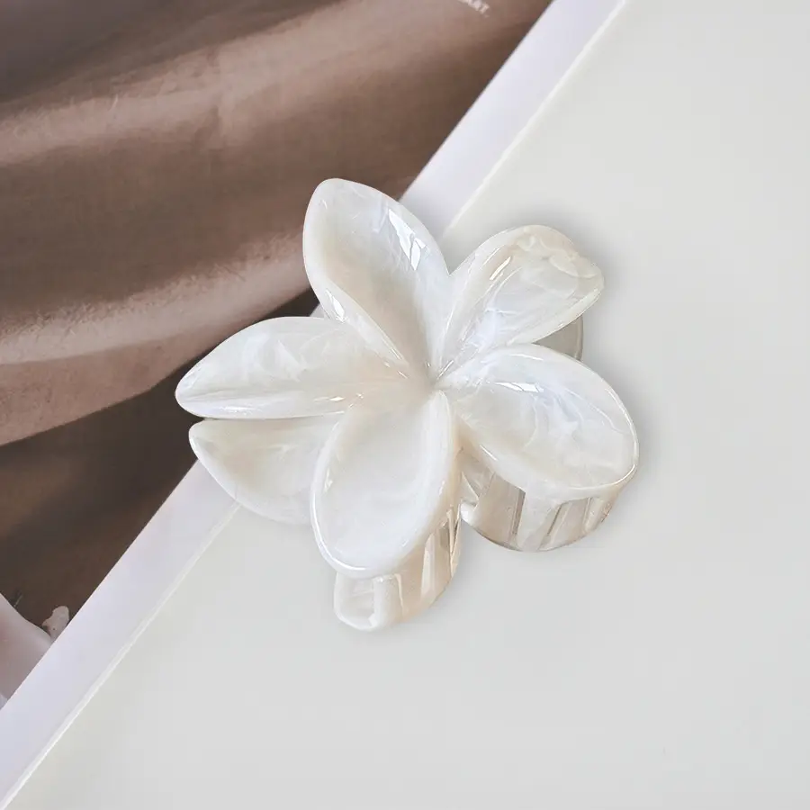 Pink Egg Flower Hair Claw Clamp for Women - Image 15