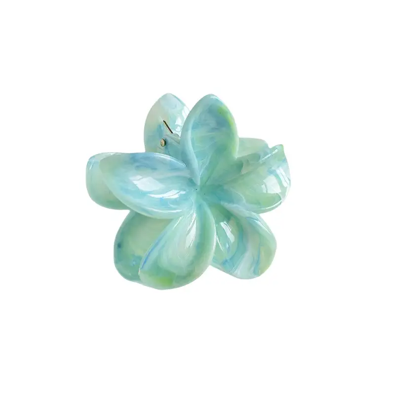 Pink Egg Flower Hair Claw Clamp for Women - Image 18