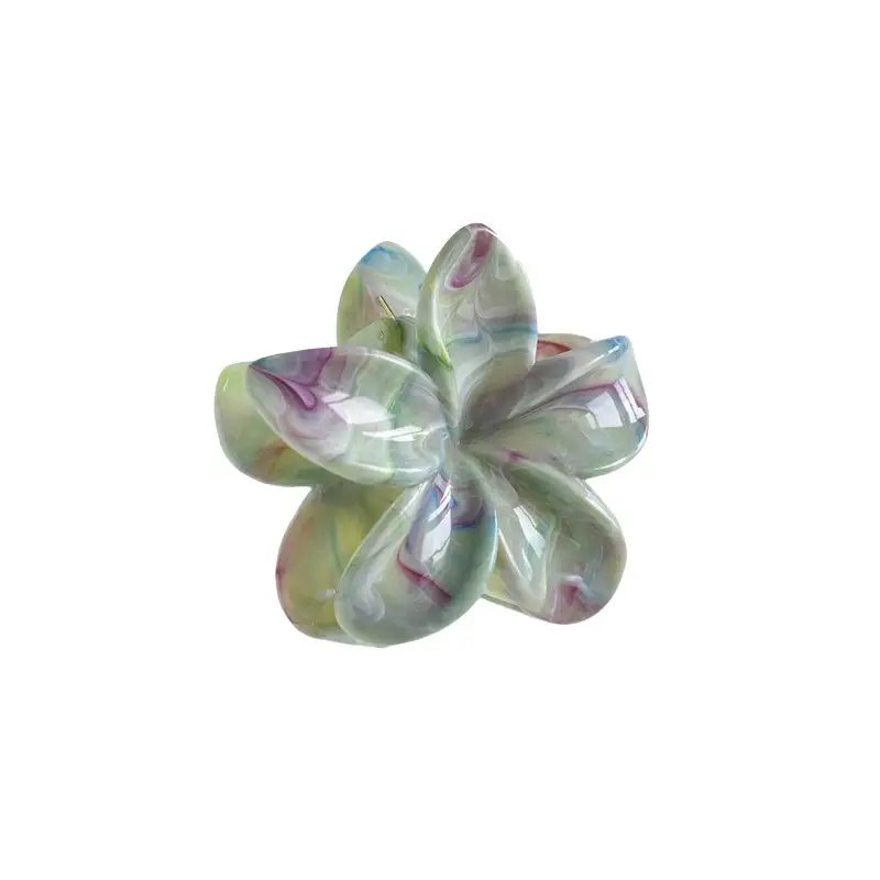 Pink Egg Flower Hair Claw Clamp for Women — feature 35