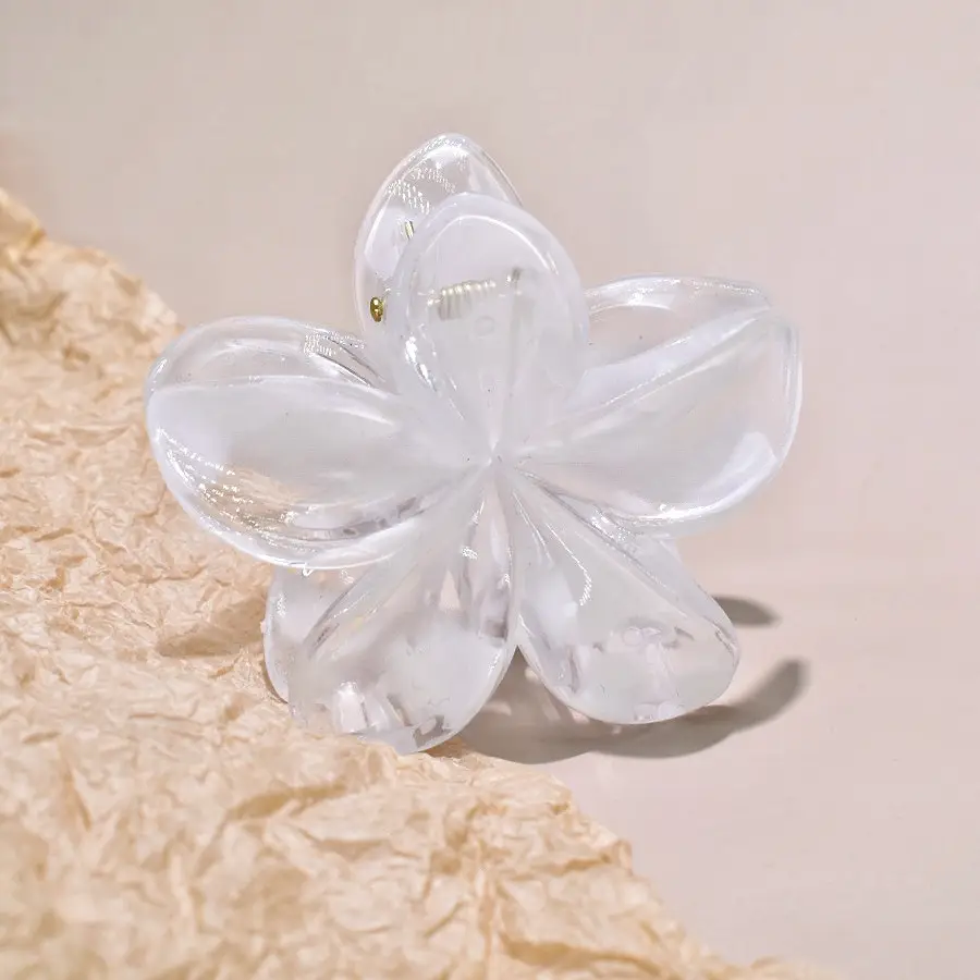 Pink Egg Flower Hair Claw Clamp for Women - Image 26