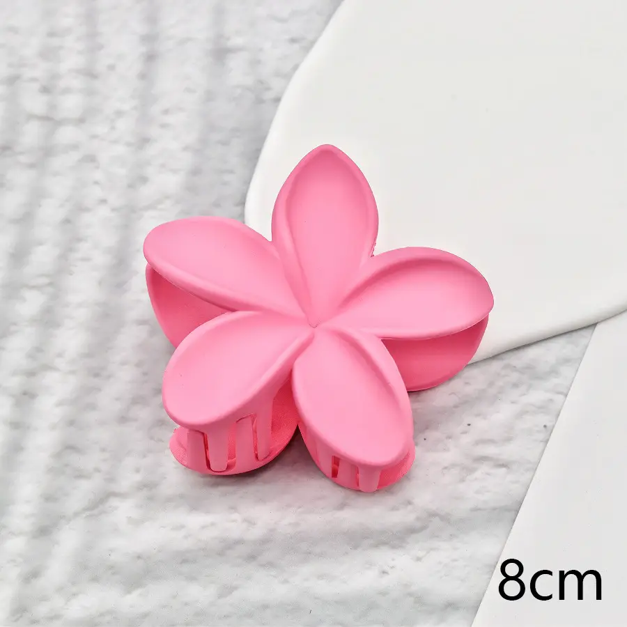 Pink Egg Flower Hair Claw Clamp for Women - Image 29