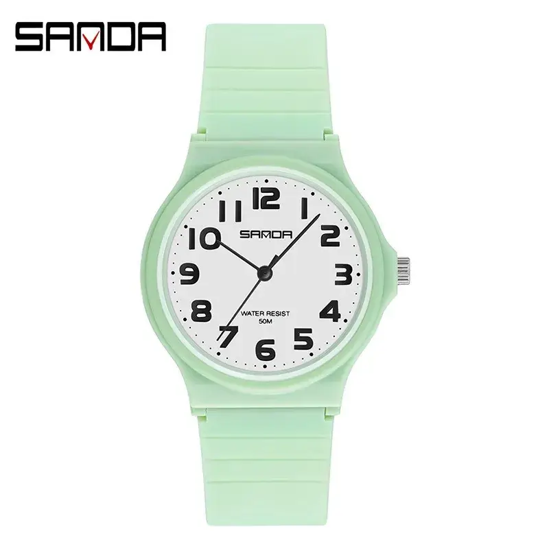 Sanda Black Rose Gold Dial Quartz Watch for Men Women - Image 9