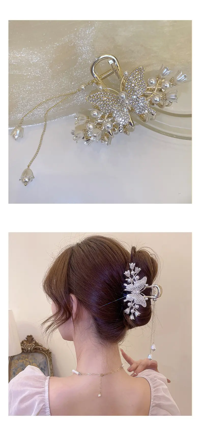 Butterfly Tassel Hairpin for Women Summer — feature 3