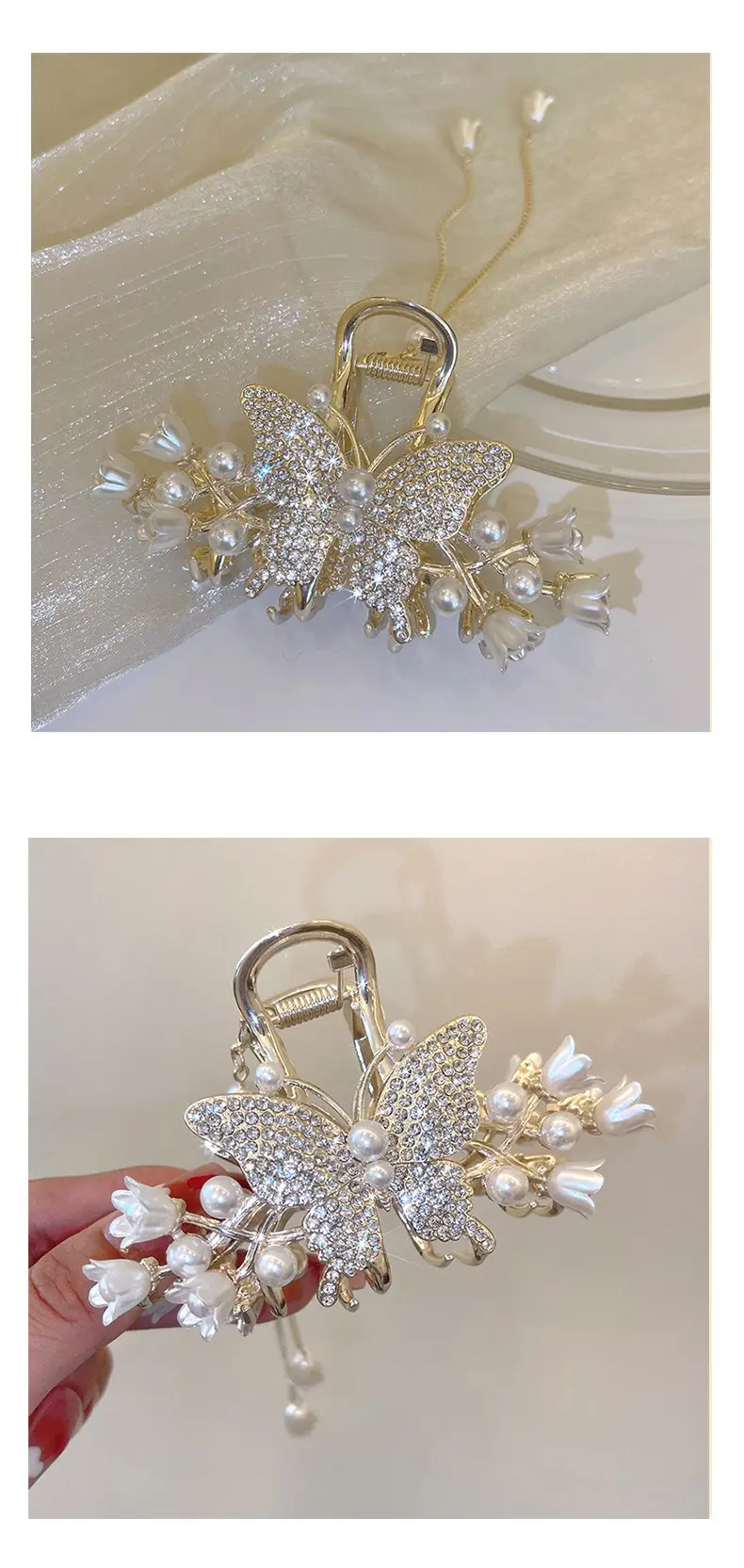 Butterfly Tassel Hairpin for Women Summer — feature 5