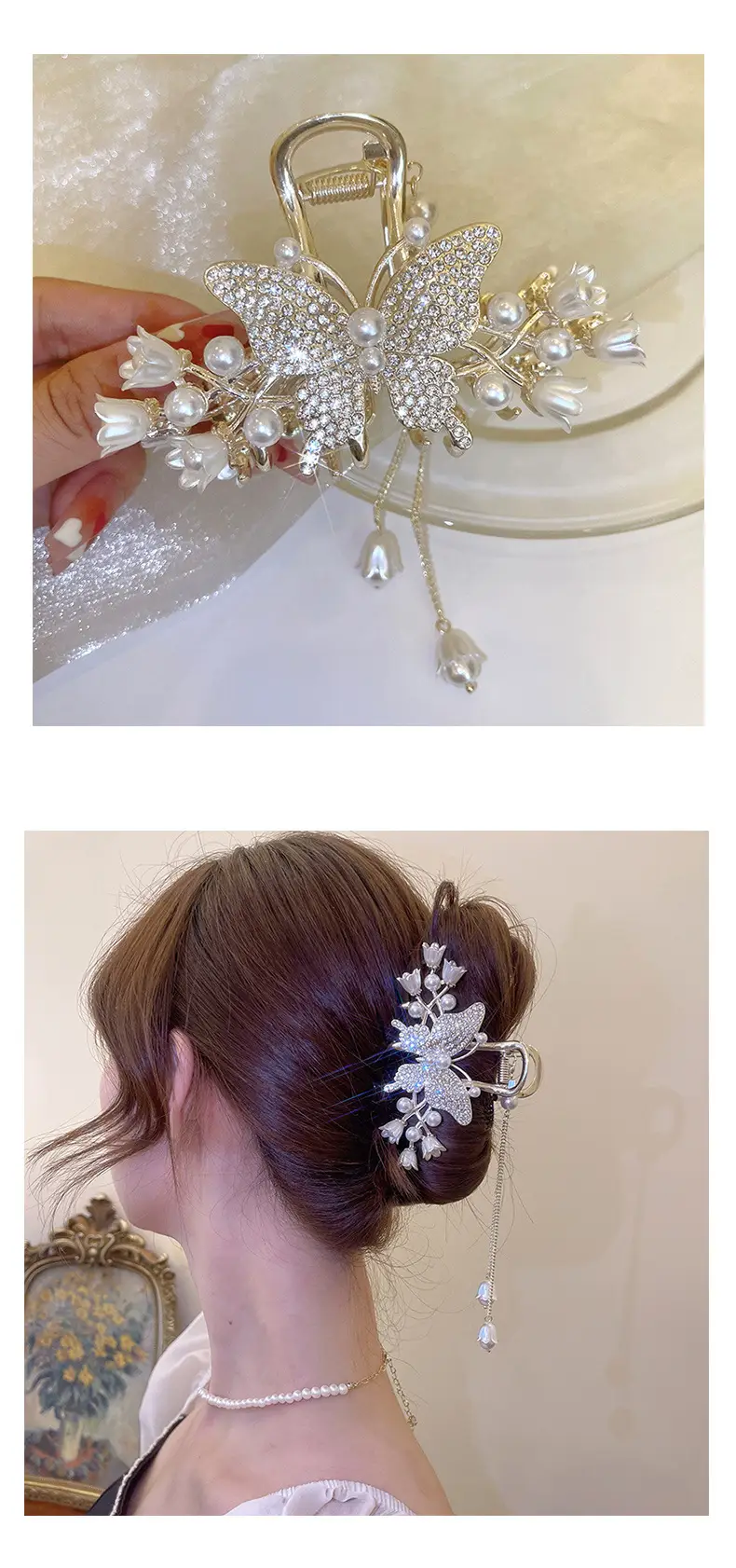 Butterfly Tassel Hairpin for Women Summer — feature 6