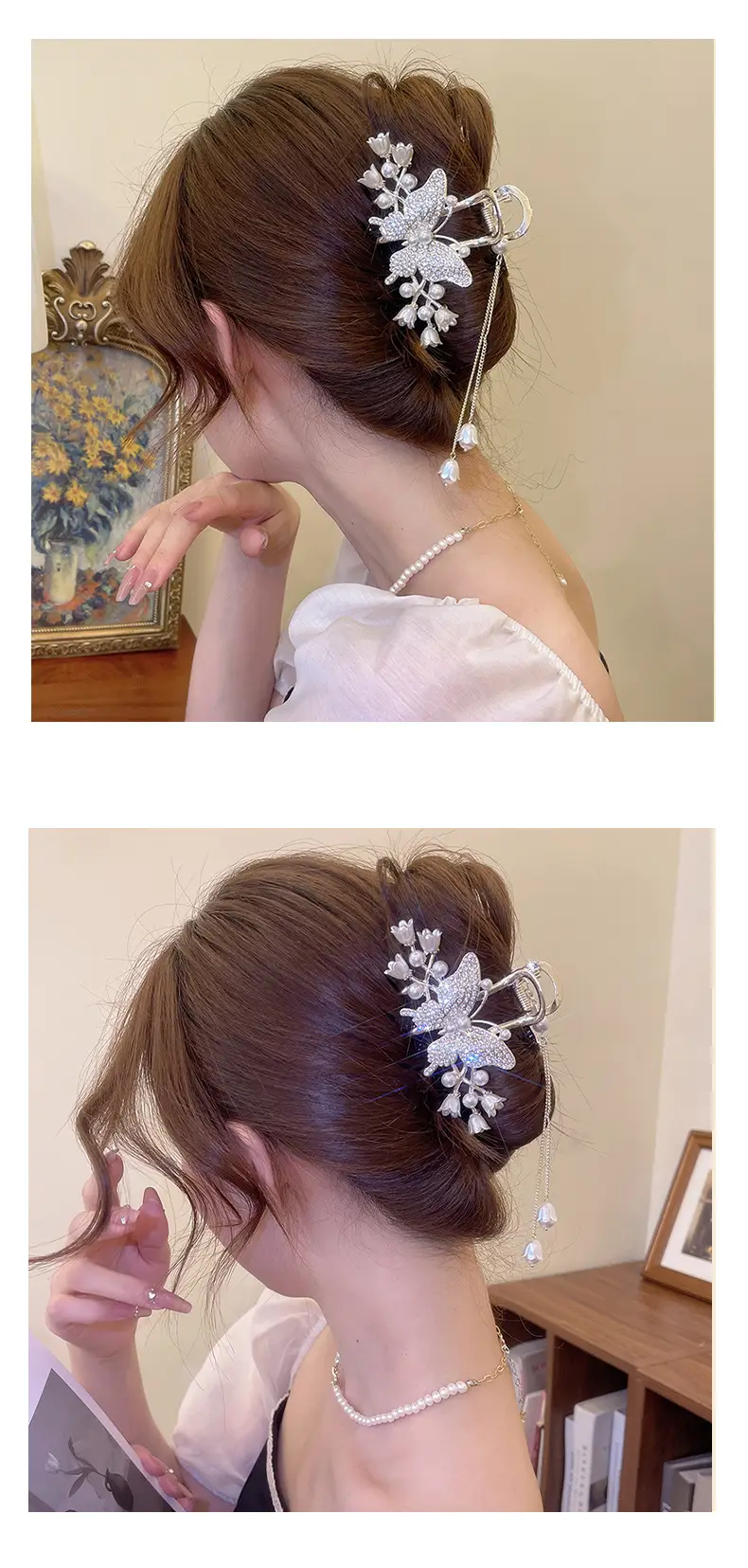 Butterfly Tassel Hairpin for Women Summer — feature 7