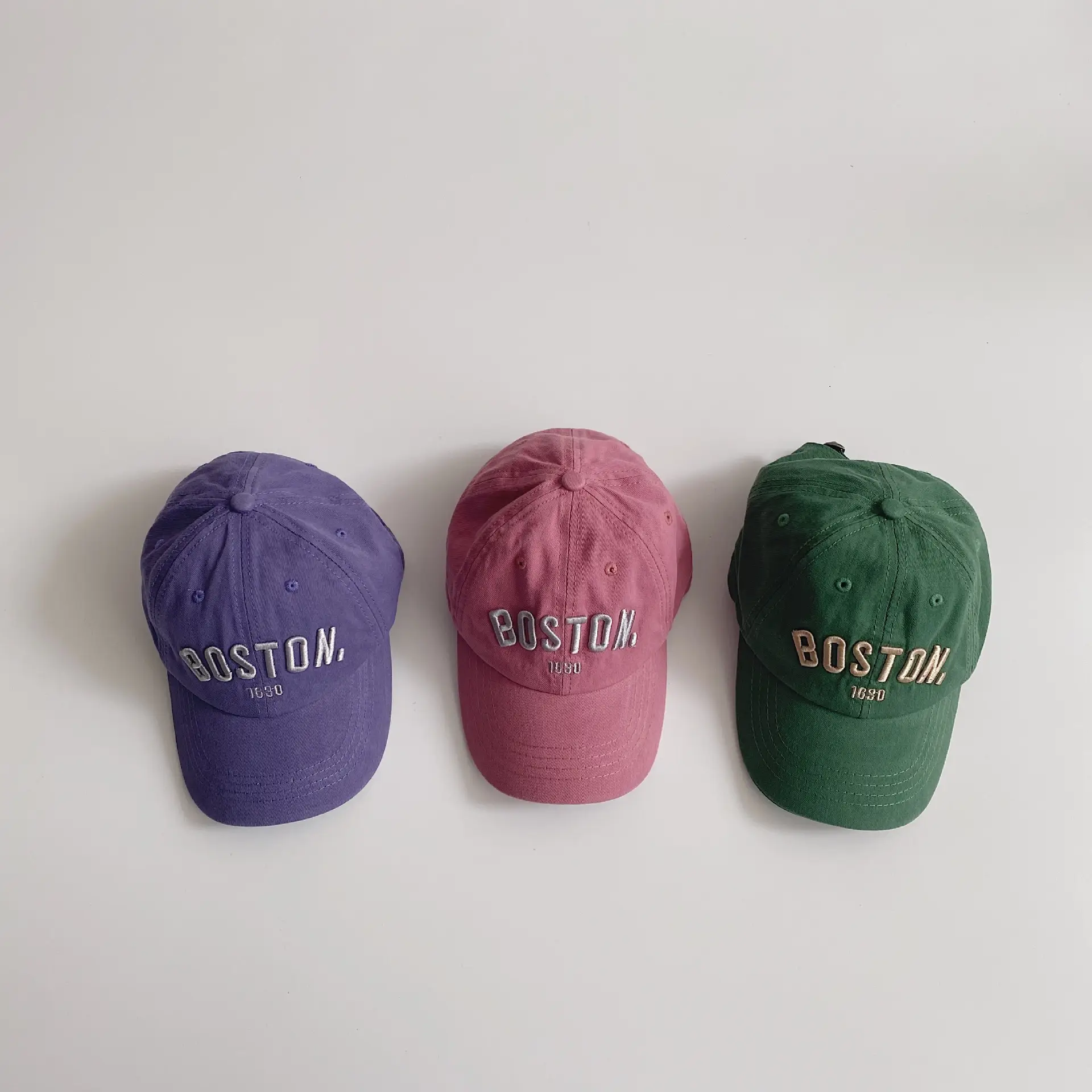 Pink Boston 1930 Embroidered Cap for Boys Girls - Image 10
