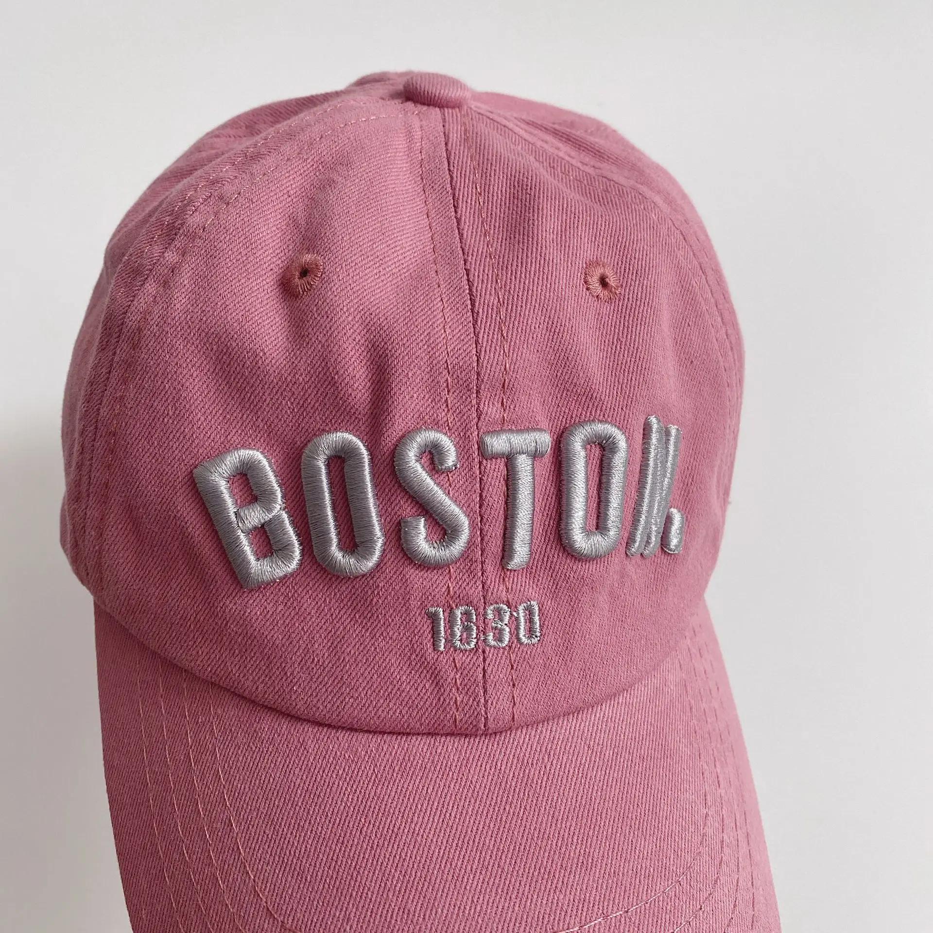 Pink Boston 1930 Embroidered Cap for Boys Girls - Image 12