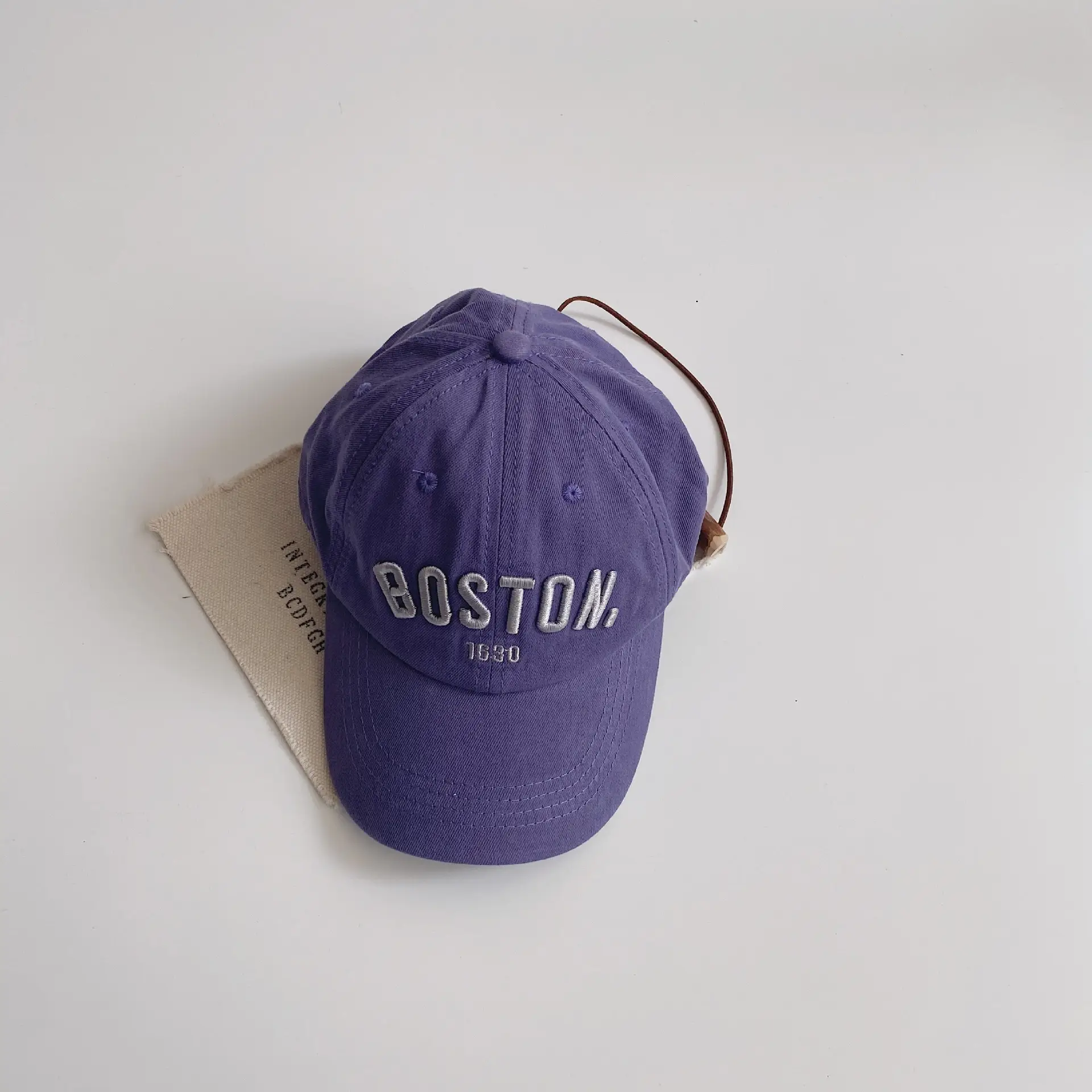 Pink Boston 1930 Embroidered Cap for Boys Girls — feature 11