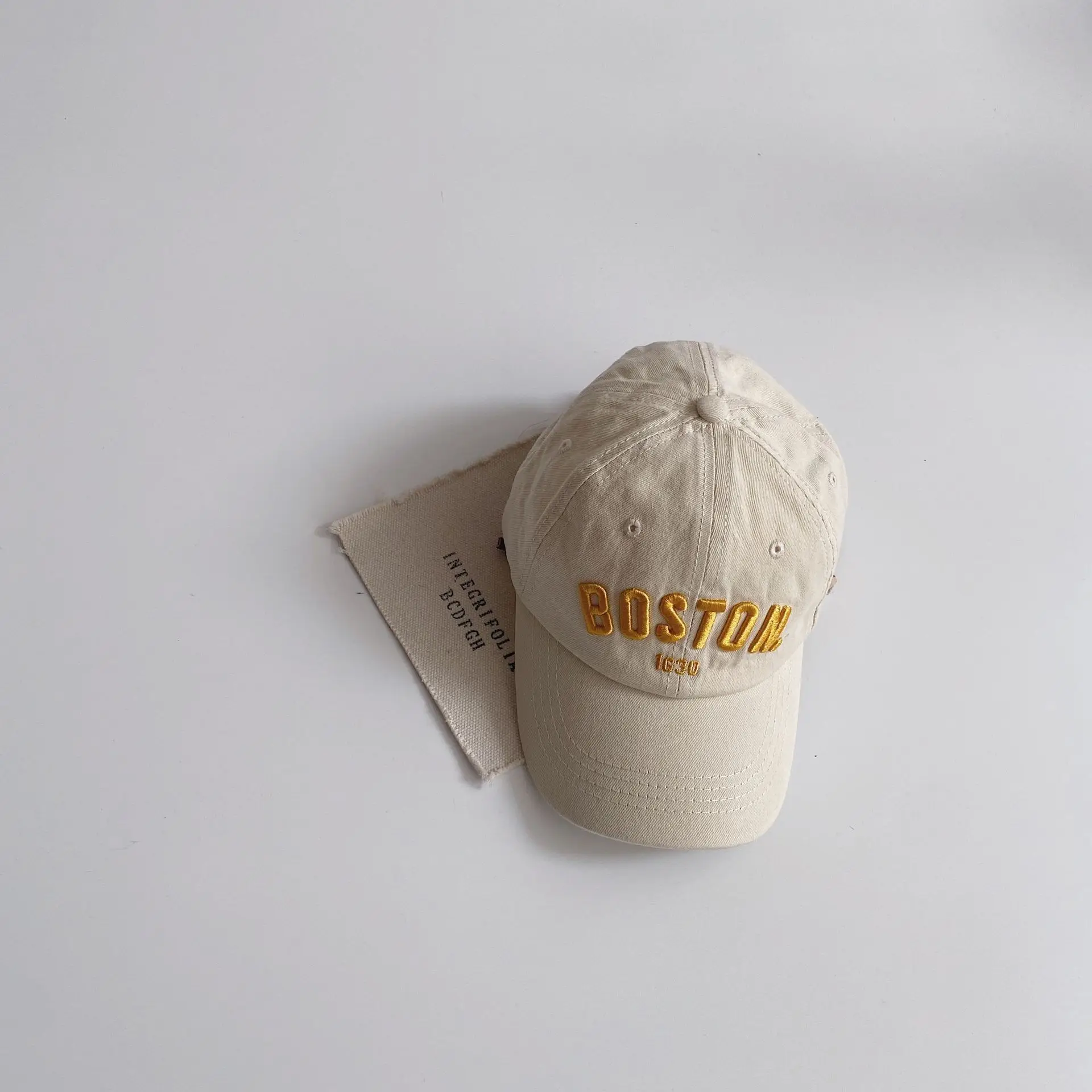 Pink Boston 1930 Embroidered Cap for Boys Girls — feature 13