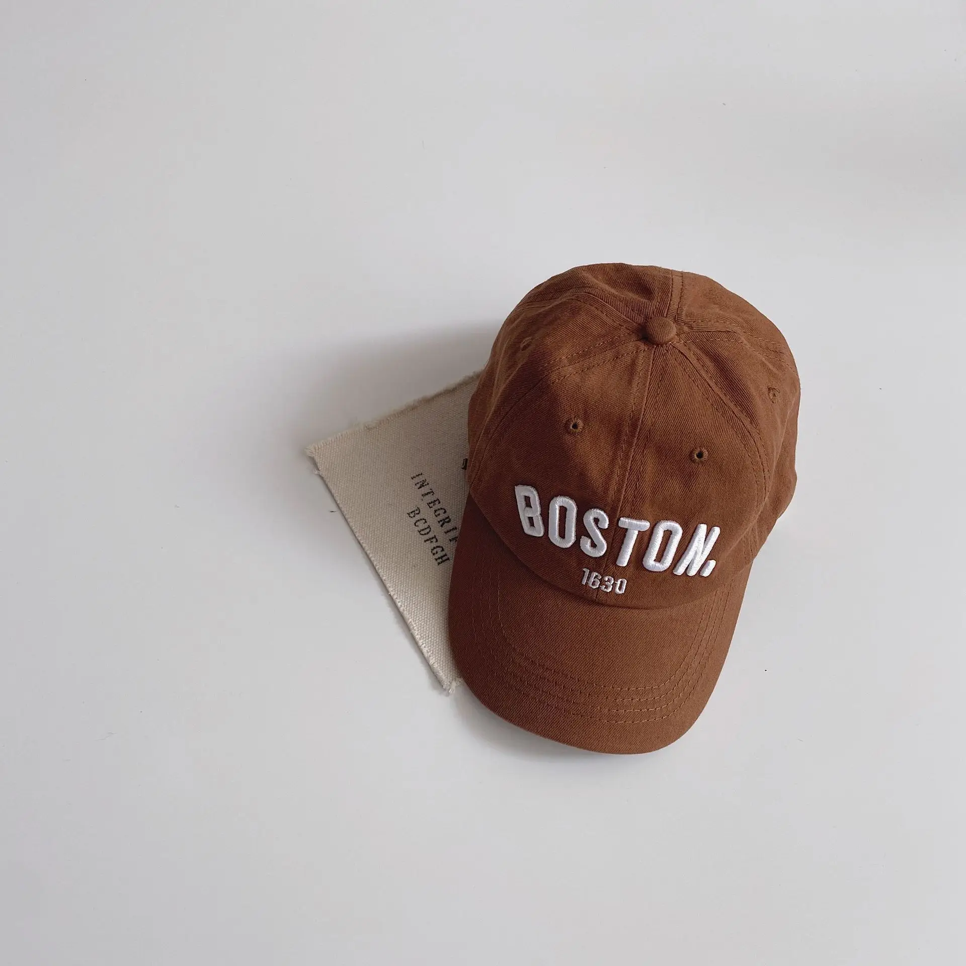 Pink Boston 1930 Embroidered Cap for Boys Girls - Image 7