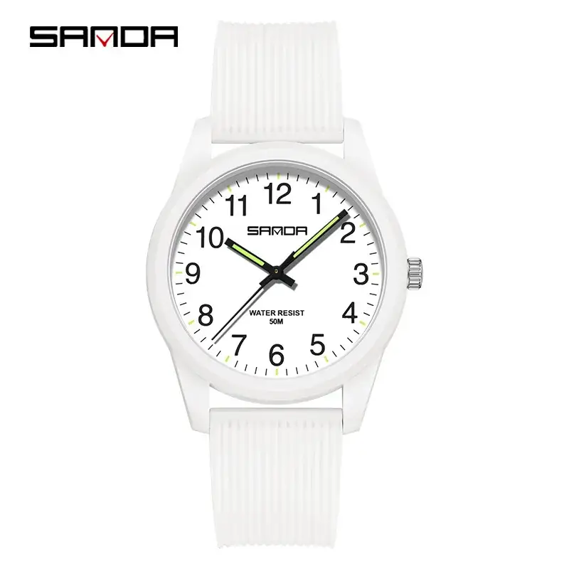 Sanda Pink Quartz Watch with Double Calendar - Image 33