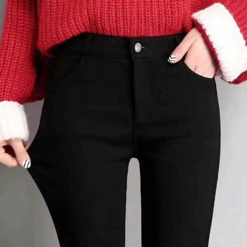 Women's Slimming Black Leggings High Waist Stretch 2021 - Image 7