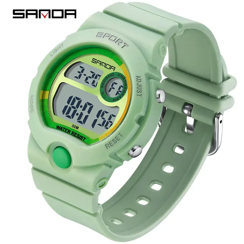 Sanda Pink Digital Watch for Teens Waterproof Sports