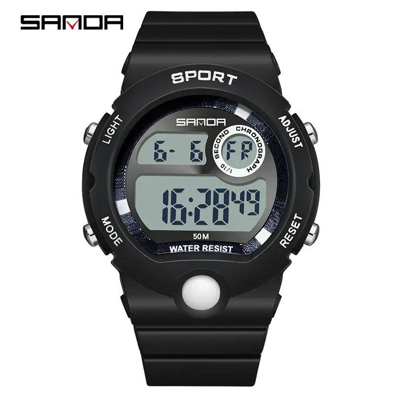 Sanda Pink Digital Watch for Teens Waterproof Sports