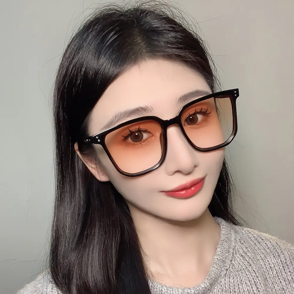 Women Sun Protection Sunglasses Gradient Orange