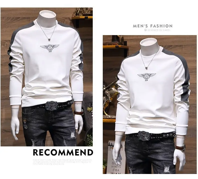 Men Black Slim Fit Crewneck Sweater 2022 — feature 12