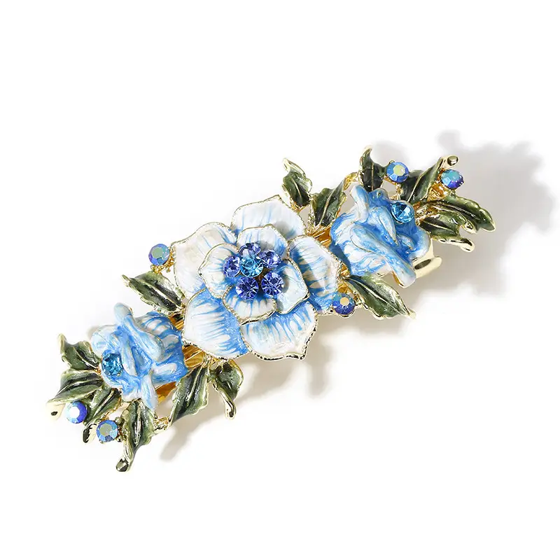 Retro Crystal Rhinestone Hairpin Clip - Image 3
