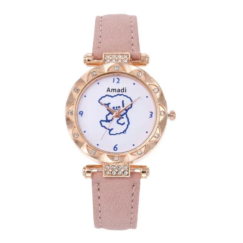 Women's Gold Diamond Watch Set with Bracelet & Watch - Image 10