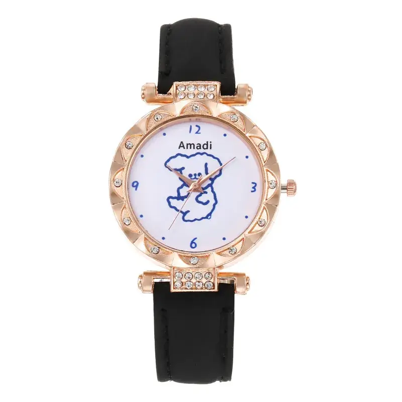 Women's Gold Diamond Watch Set with Bracelet & Watch - Image 12