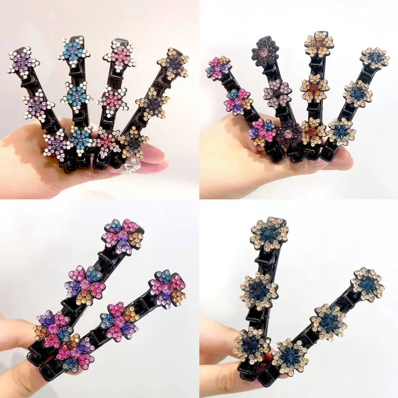 Rhinestone Star Flower Hair Clips for Women - Image 11