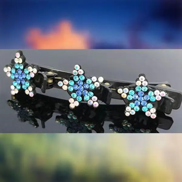 Rhinestone Star Flower Hair Clips for Women - Image 3