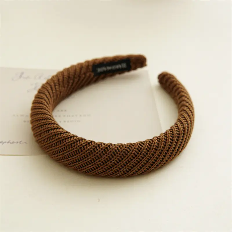 Knitted Wide Edge Cranial Head Hoop Female Net Red 2022 - Image 3