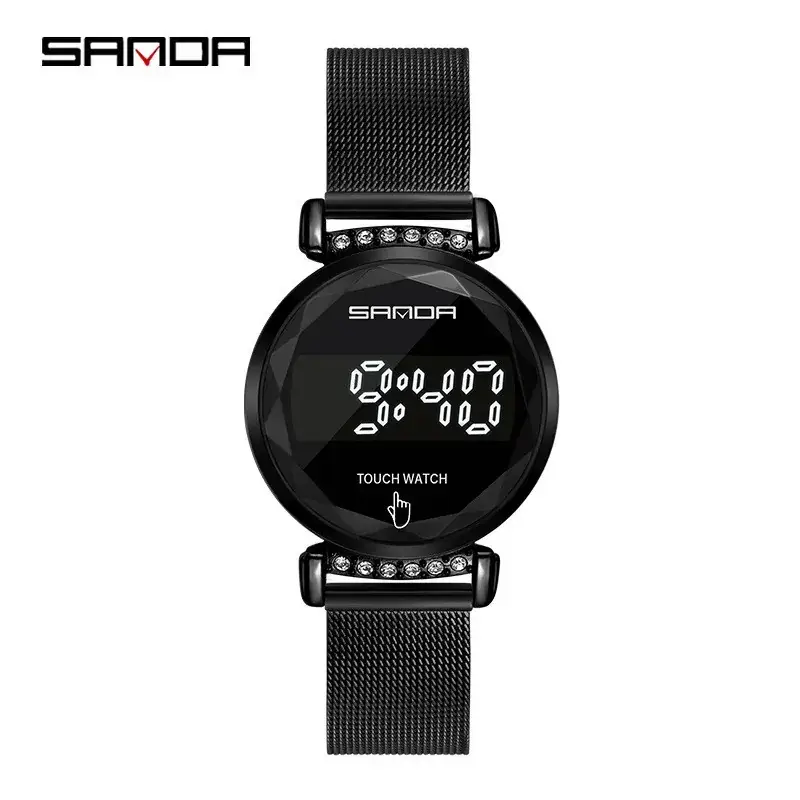 Luminous Women's Touch Screen Watch with Pearl Strap - Image 4