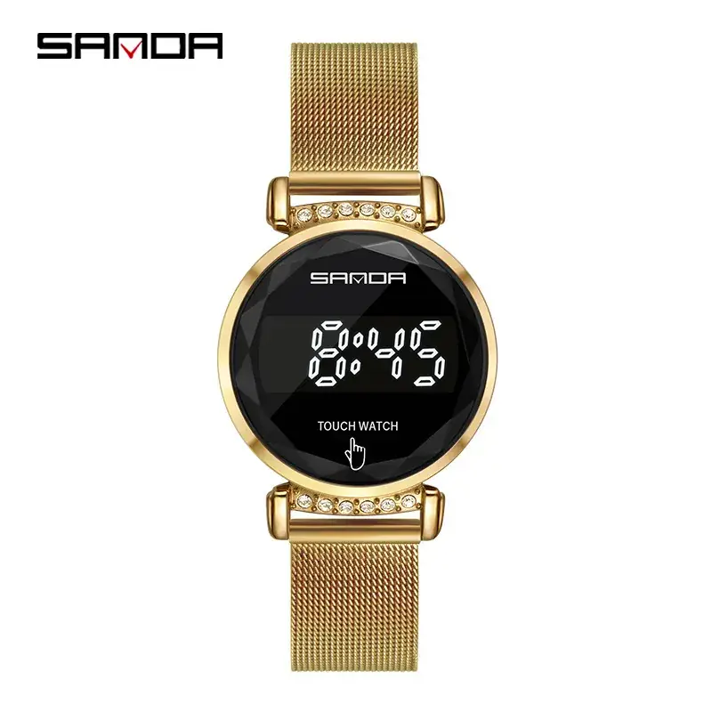 Luminous Women's Touch Screen Watch with Pearl Strap - Image 2