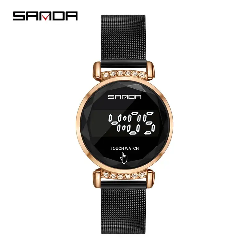 Luminous Women's Touch Screen Watch with Pearl Strap - Image 3