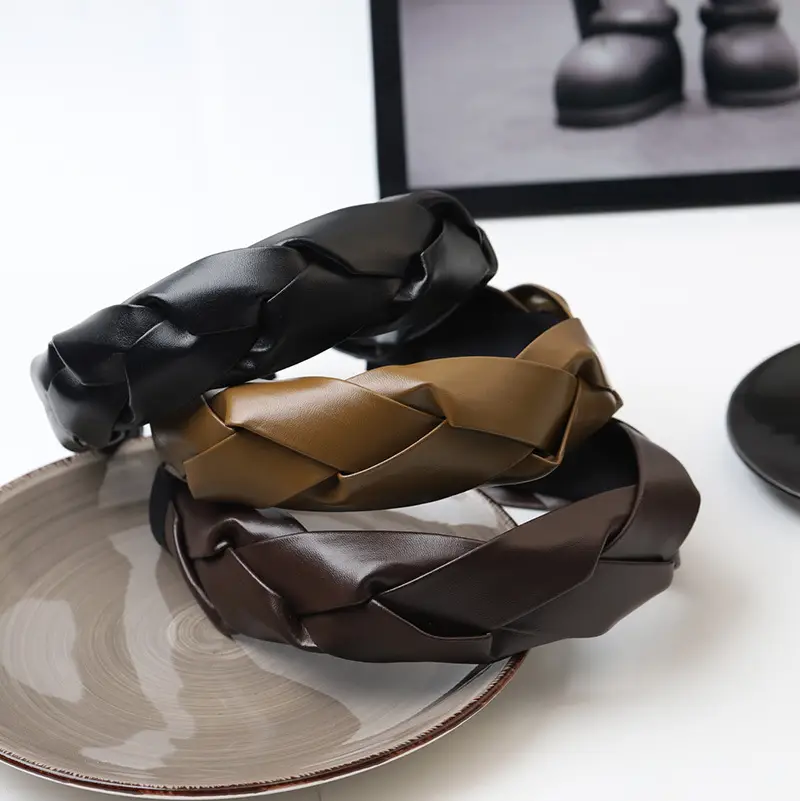 Black Twist Headband for Women Autumn Winter - Image 5