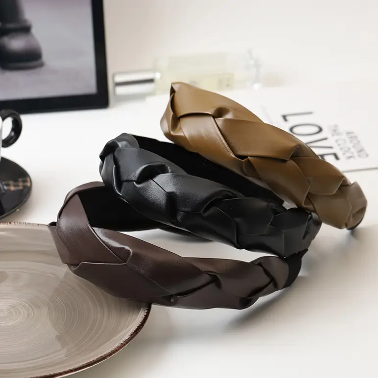 Black Twist Headband for Women Autumn Winter - Image 6