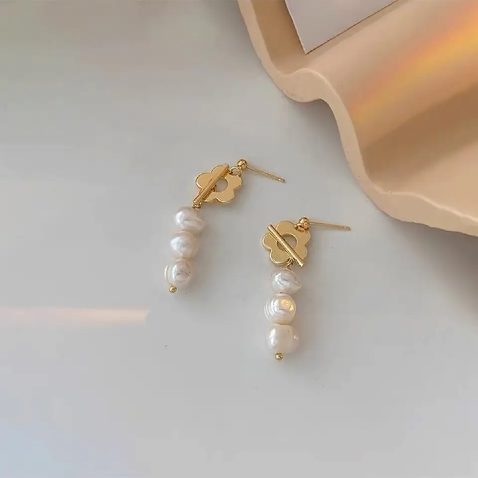 Natural Freshwater Pearl Earrings for Women