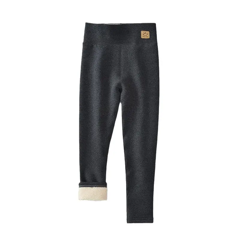 Girls Fleece Leggings Winter Warm All-in-One Pants - Image 24
